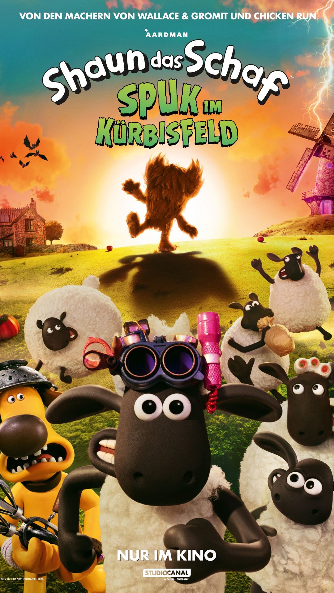 Filmplakat Shaun das Schaf – Spuk im Kürbisfeld